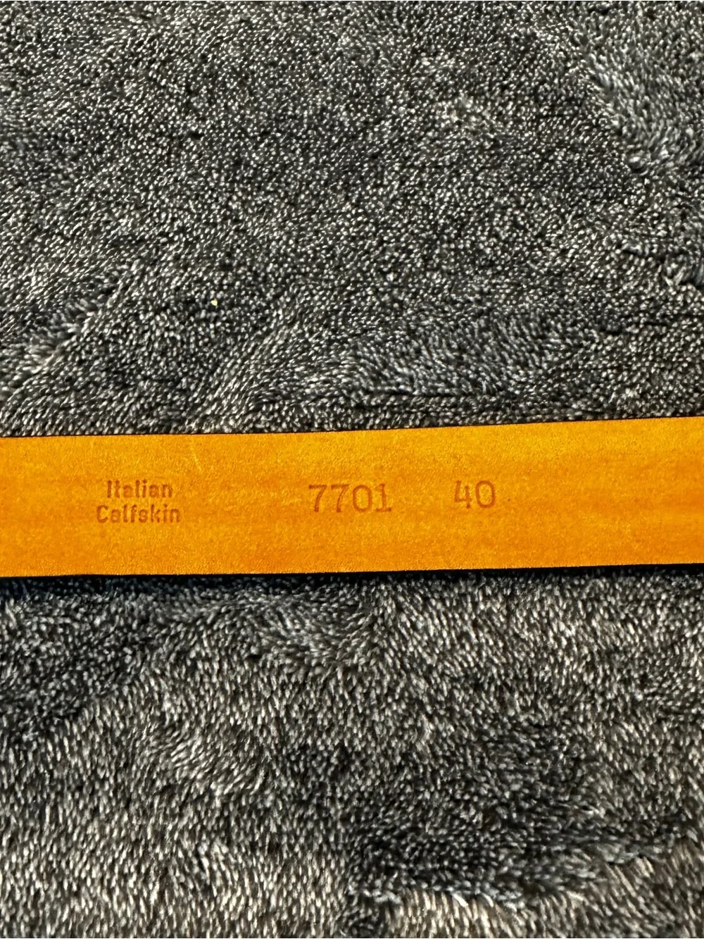 Black Italian leather belt